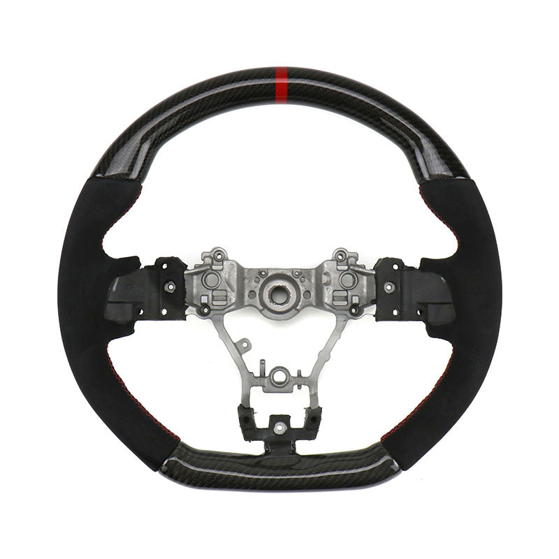 Faction Fab, FactionFab 08-14 WRX/STI Steering Wheel Carbon and Suede | 1.10205.3